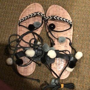 Circus by Sam Edelman pompom sandals